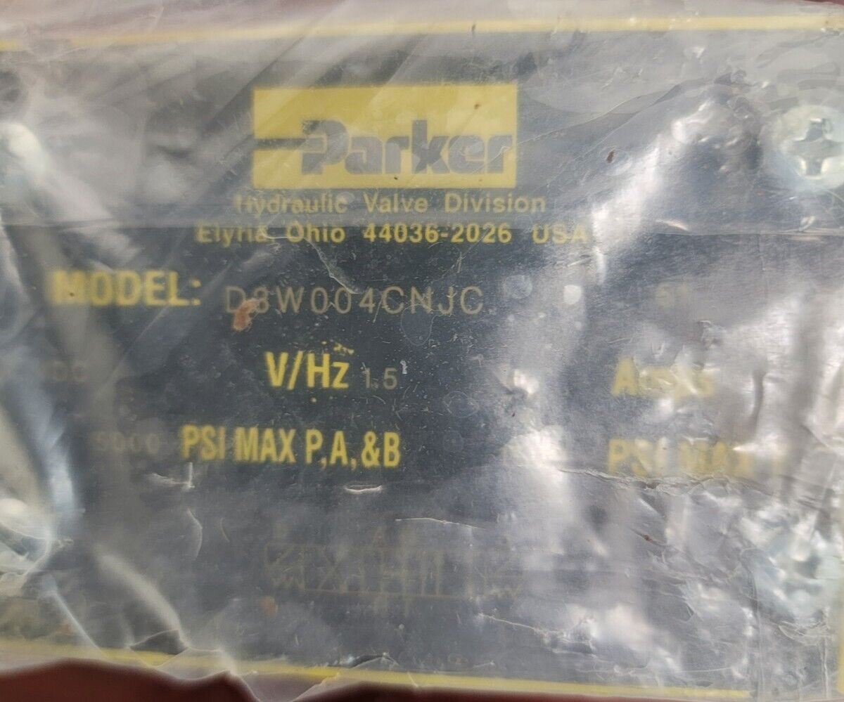 (New) Parker D3W004CNJC Hydraulic Directional Solenoid Valve