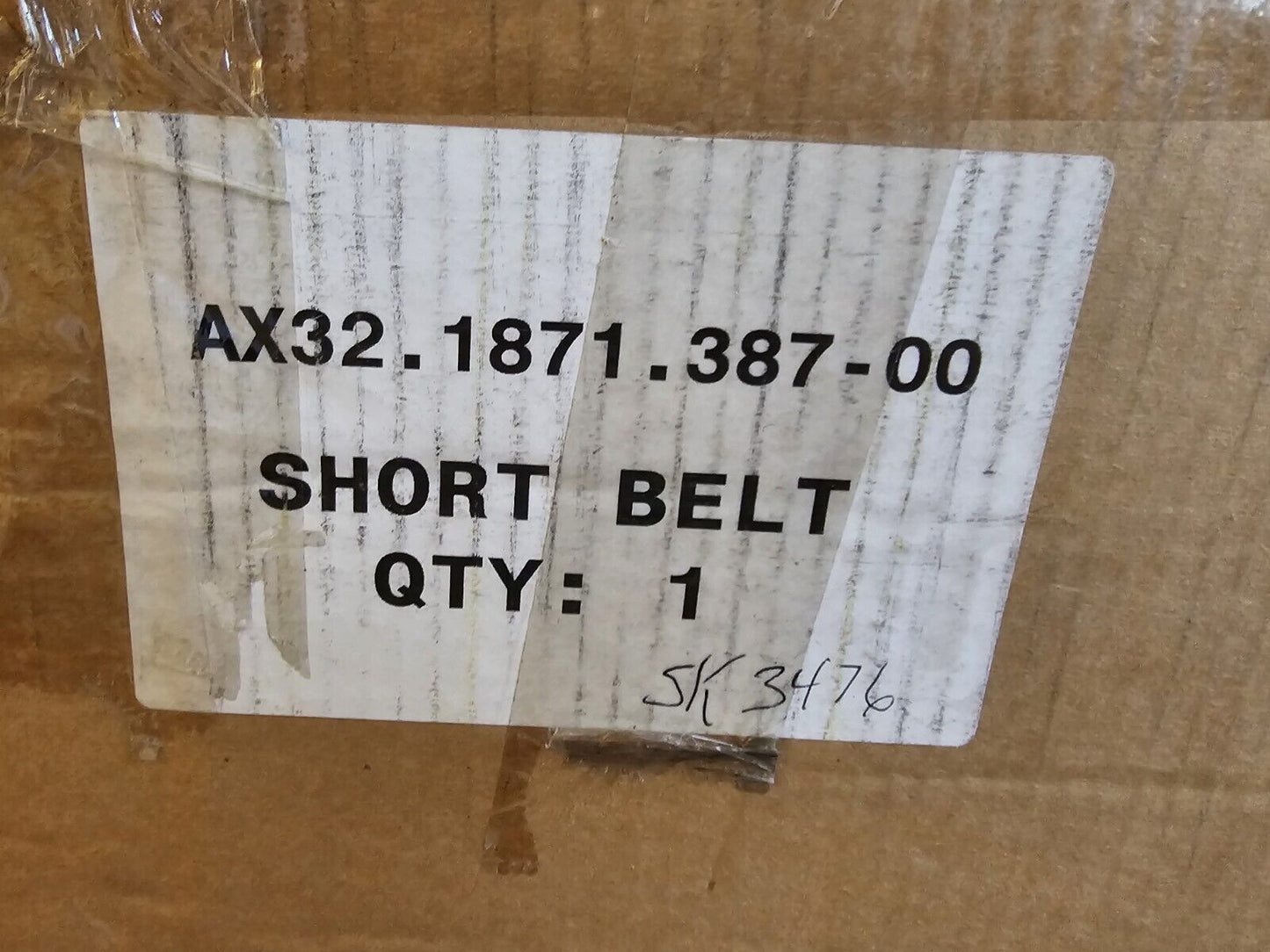 (New) Siemens Short Belt Assembly AX32.1781.387-00 W/ SK3476 / BG75X25MI Motors