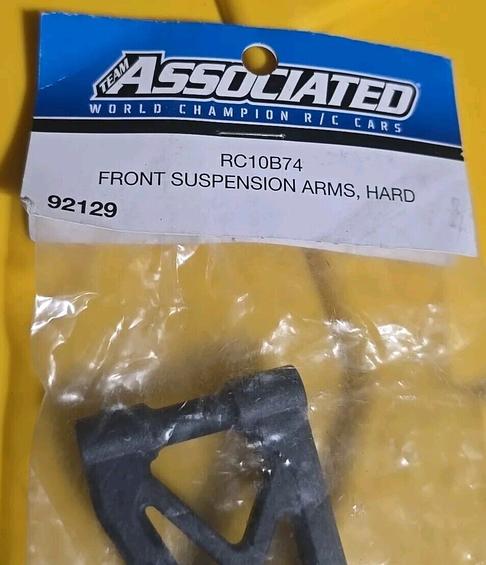 ASC92129 Team Associated B74 Front Suspension Arms, hard