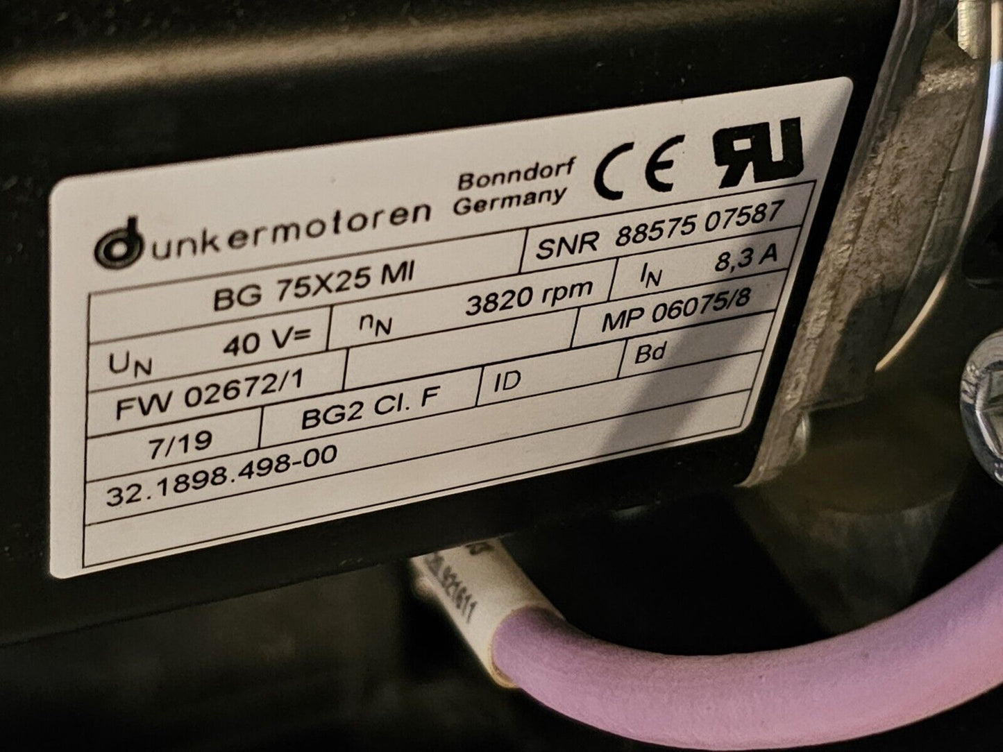 (New) Siemens Short Belt Assembly AX32.1781.387-00 W/ SK3476 / BG75X25MI Motors