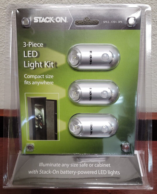 Stack-On SPAL-1701-3PK Mini LED Safe Light Kit 3 Pack