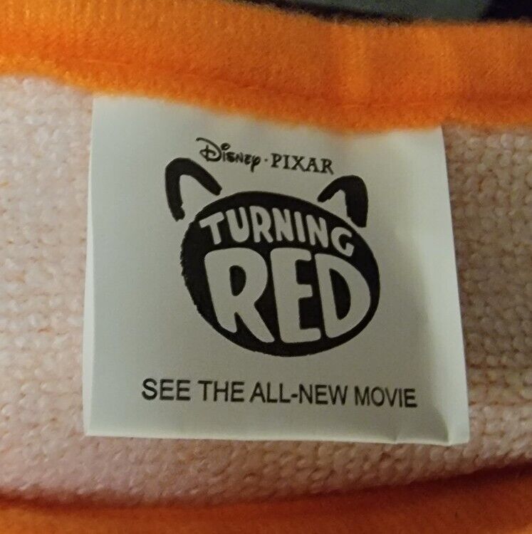 (New) Official Disney Pixar Turning Red Hooded Poncho with  Meilin Lee Badge