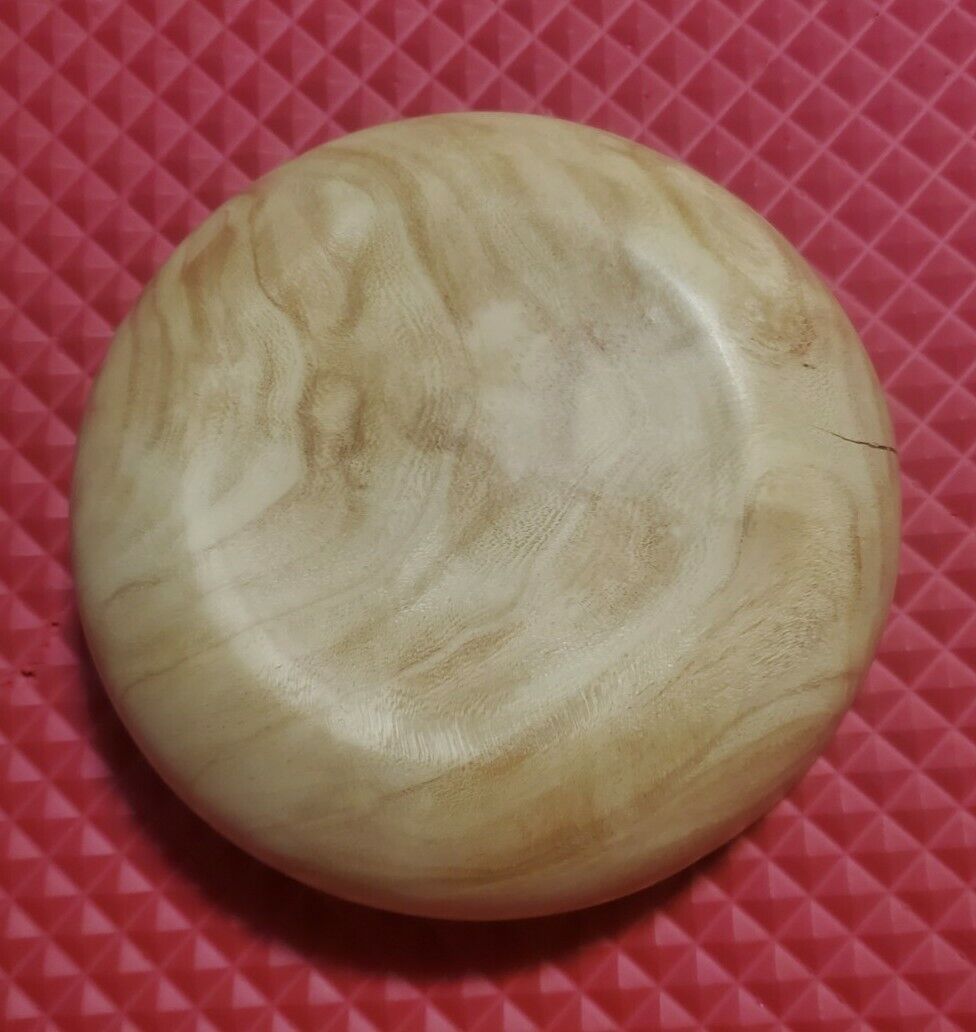 Hand Turned Honey Locus Wood Bowl 6.25"x2"(Roughly)