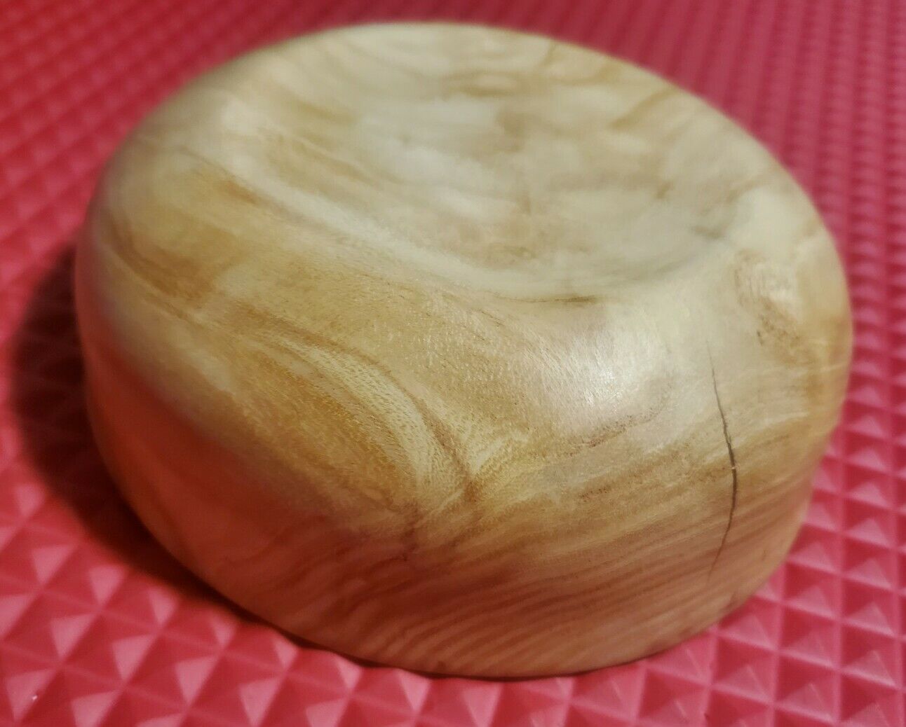 Hand Turned Honey Locus Wood Bowl 6.25"x2"(Roughly)