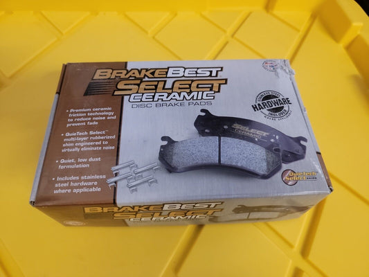 (New)BrakeBest C1539 Select Premium Ceramic Front Disc Brake Pads(Fit in Desc.)