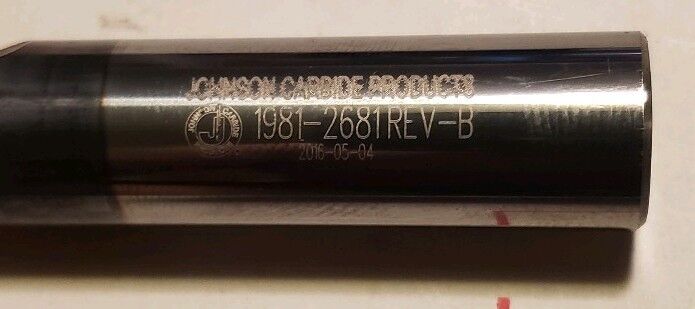 JOHNSON CARBIDE 1981-2681 Rev-B RG(1/2x3in, 2 flute)