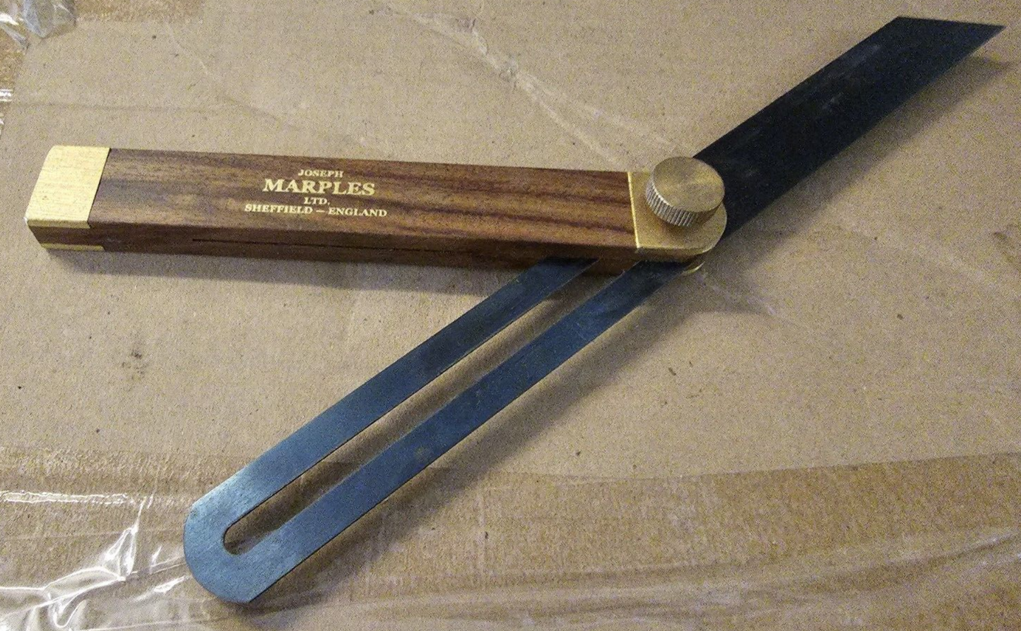 (New) Joseph Marples 20H,  12” Sliding Bevel, Rosewood/Brass, Thumbscrew Lock