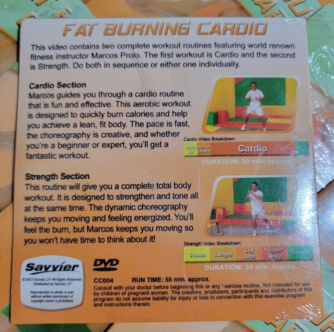 (Lot of 19) Fat Burning Cardio,  Marcos Prolo,  Aerobic Strength Exercise DVD