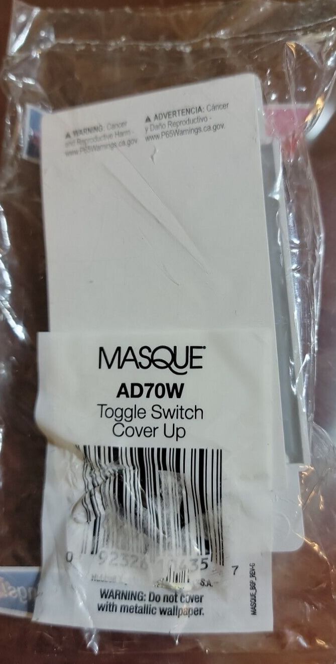 Lot of 9 TayMac Masque AD70 White Toggle Switch Cover Up