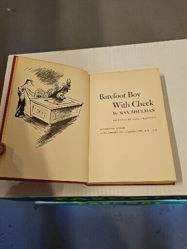 Barefoot Boy with Cheek Max Shulman HC 1943 Illustrations Humor Antique