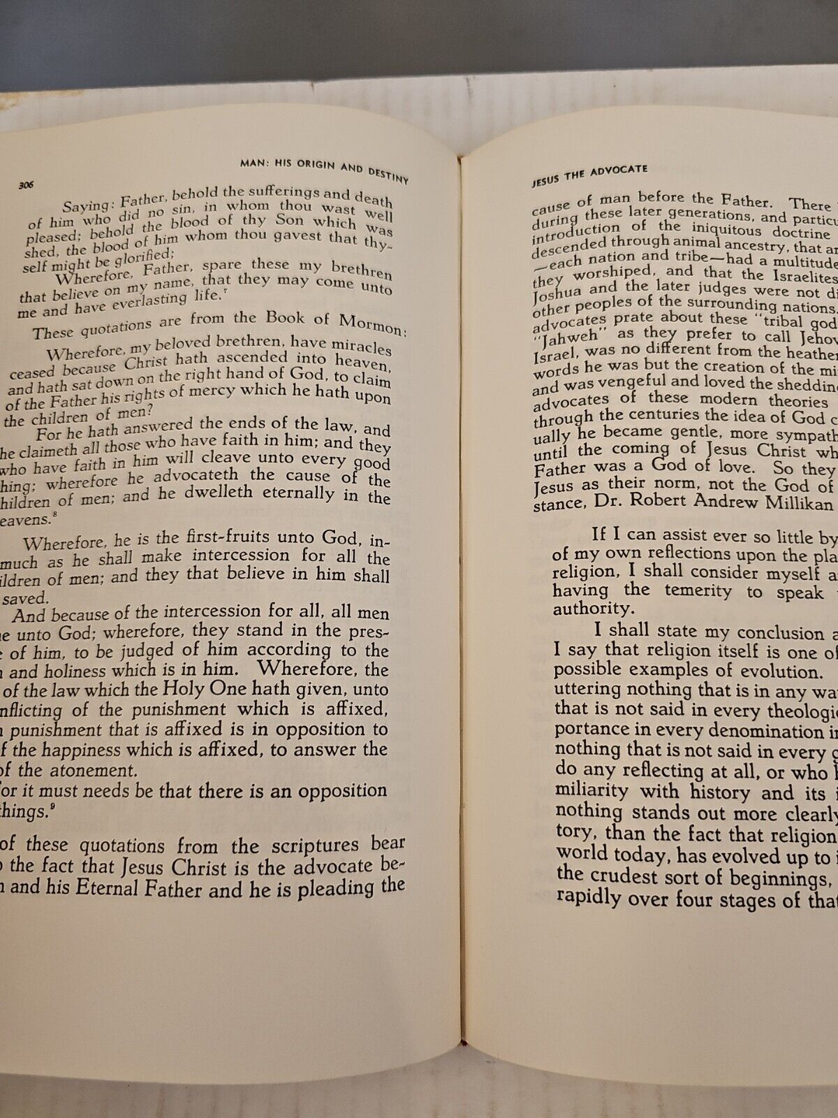 Man His Origin and Destiny, Joseph Fielding Smith. Second Printing, 1954