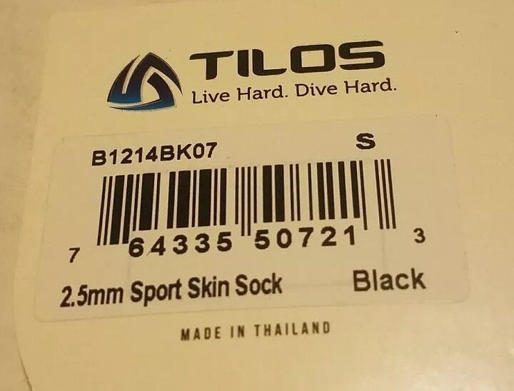 (2 Pairs) Tilos Beach Sport Socks 2.5mm Sport Skin Socks (Small M 6-7/W 7-8)