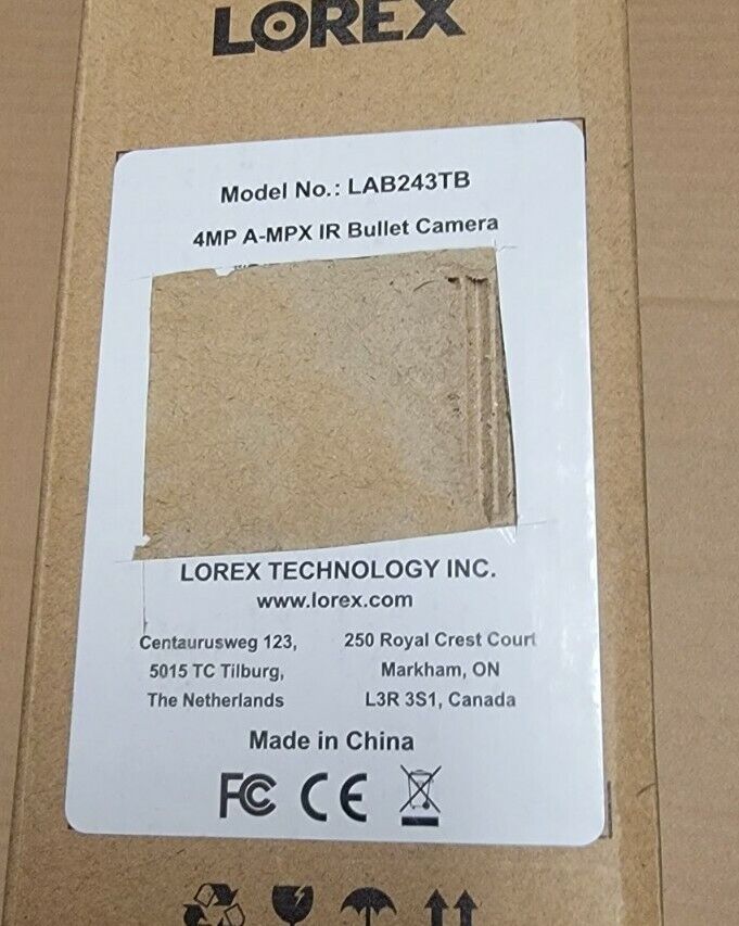 (New) Lorex LAB243TB MP Outdoor A-MPX IR Bullet Camera with Night Vision