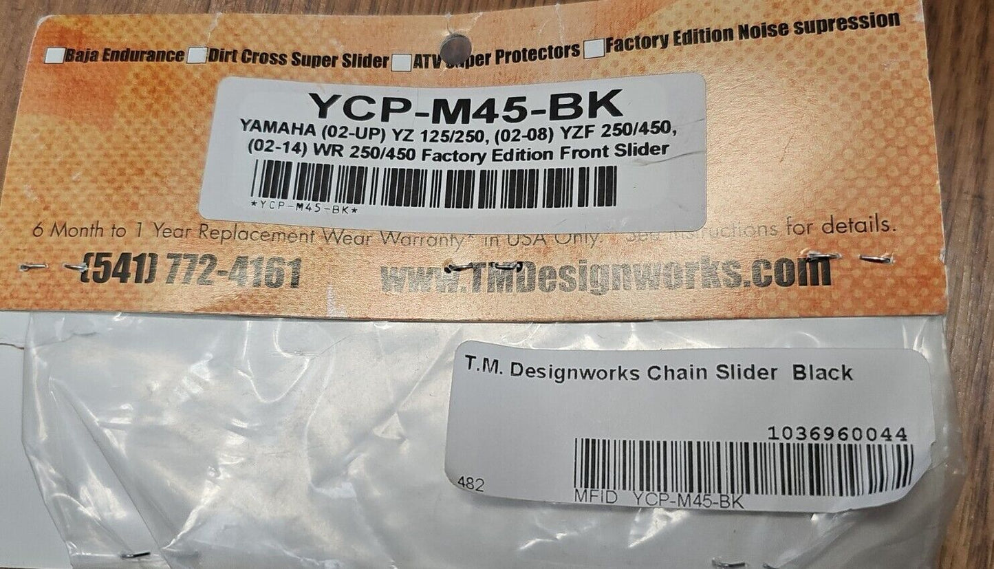 TM Designworks YCP-M45-BK Factory Edition Slider Fits YAMAHA YZ YZF WR(see desc)