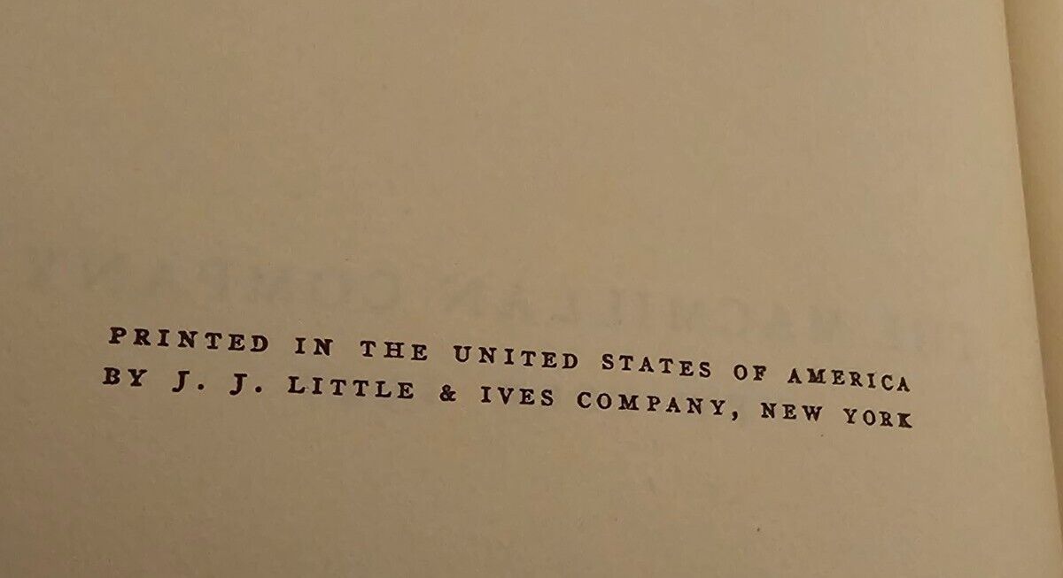 (VG/DC) Consider The Lilies Of The Field by Erico Verissimo, 1947 First Printing