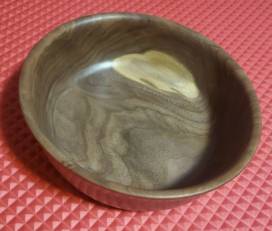 Hand Turned Black Walnut Bowl 8.25"x3"(roughly)