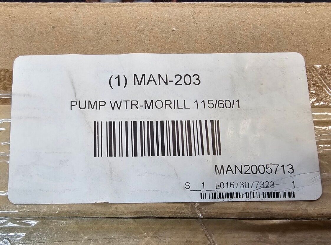 (New) Genuine Manitowoc 20-0571-3 2005713 Water Pump 115/60/1  S/N:7513M, MSP2