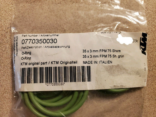 (Qty:1)KTM 0770350030 O-RING 35,00X3,00 VITON 2008 2012-2015 65 XC 65 SXS